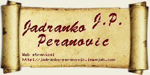 Jadranko Peranović vizit kartica